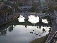 Blick von der Engelsburg zur V. Emanuele Brücke